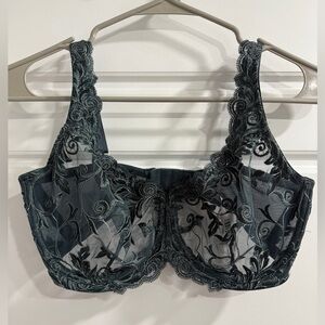 Soma Intricate Lace Bra - Dark Teal